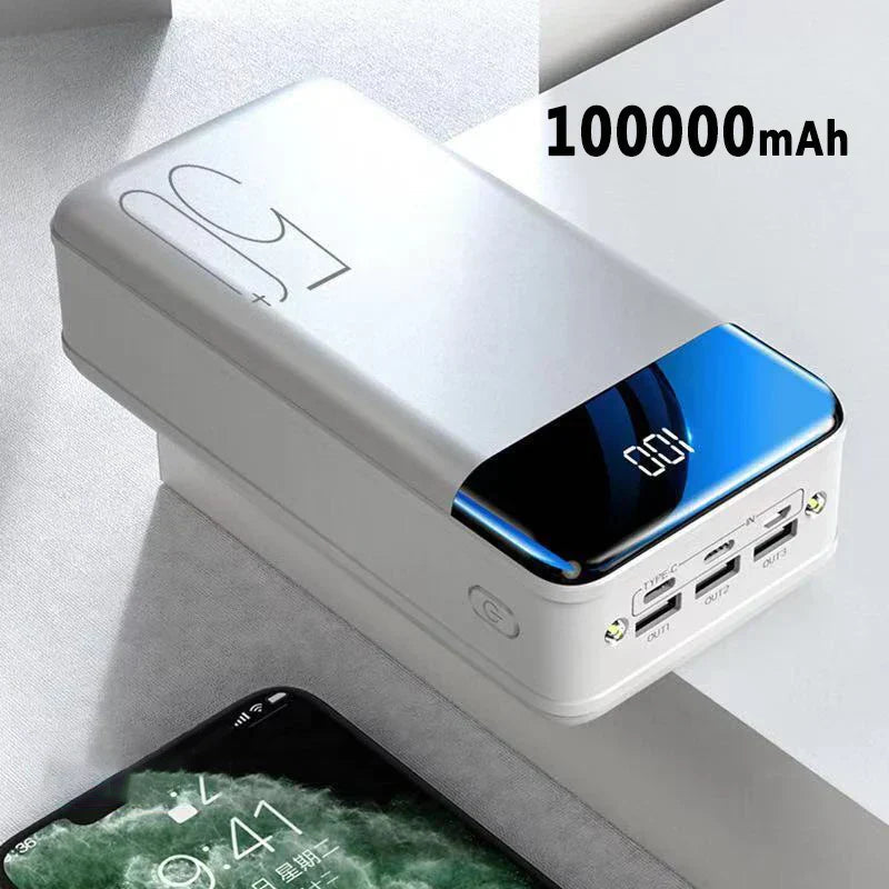 POWERBLOC 100K – Ultra-Powerbank mit 100.000 mAh für grenzenlose Energie