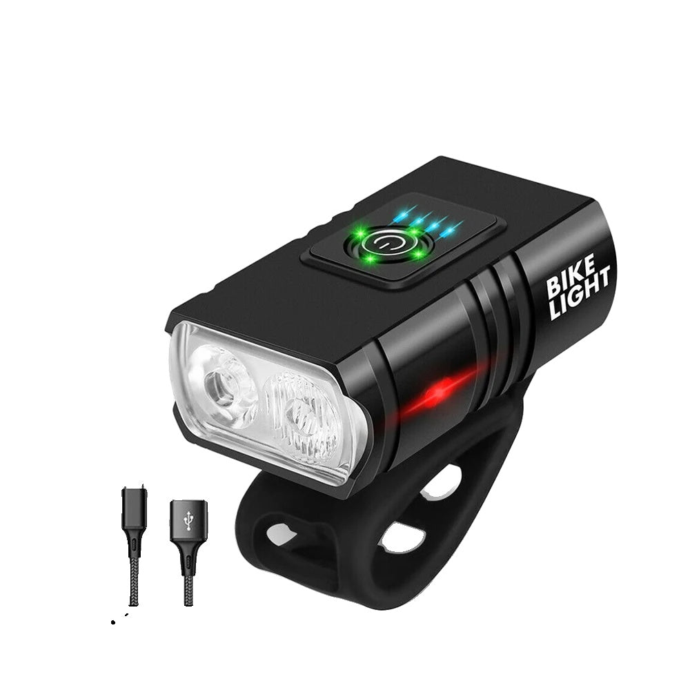 Variant image for LED Fahrradleuchte 1500 Lumen USB Wiederaufladbar Aluminium Scheinwerfer IPX4-2