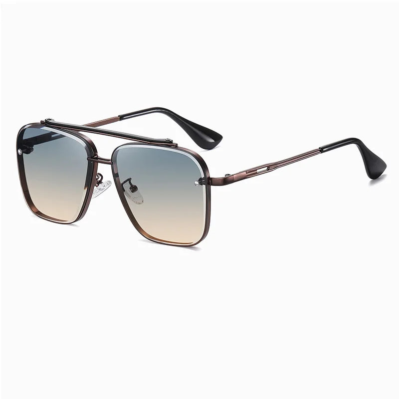 Zoltan Shades - Elegante Sonnenbrille Herren/Damen mit Farbverlauf und Metallrahmen-3