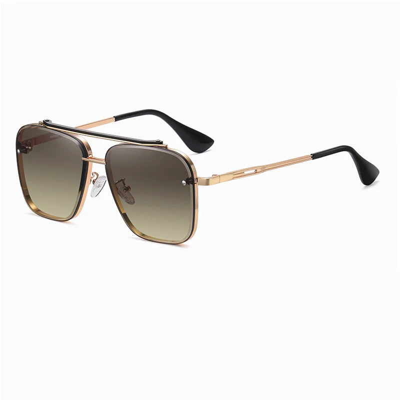 Zoltan Shades - Elegante Sonnenbrille Herren/Damen mit Farbverlauf und Metallrahmen-4