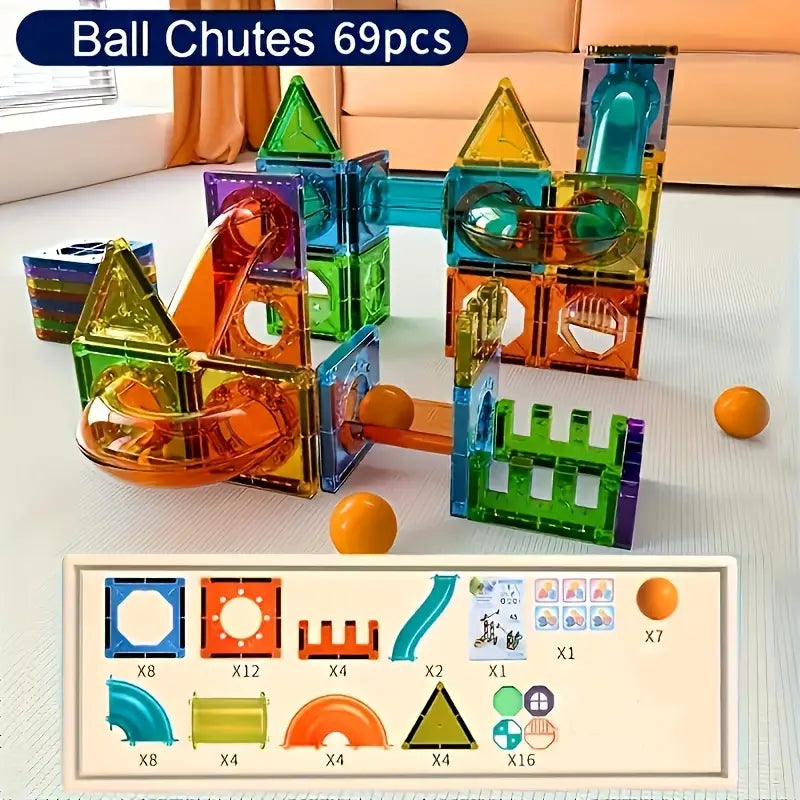 Magnetische Bausteine Set - Erstellen Sie endlose Abenteuer mit 69 Teilen-3