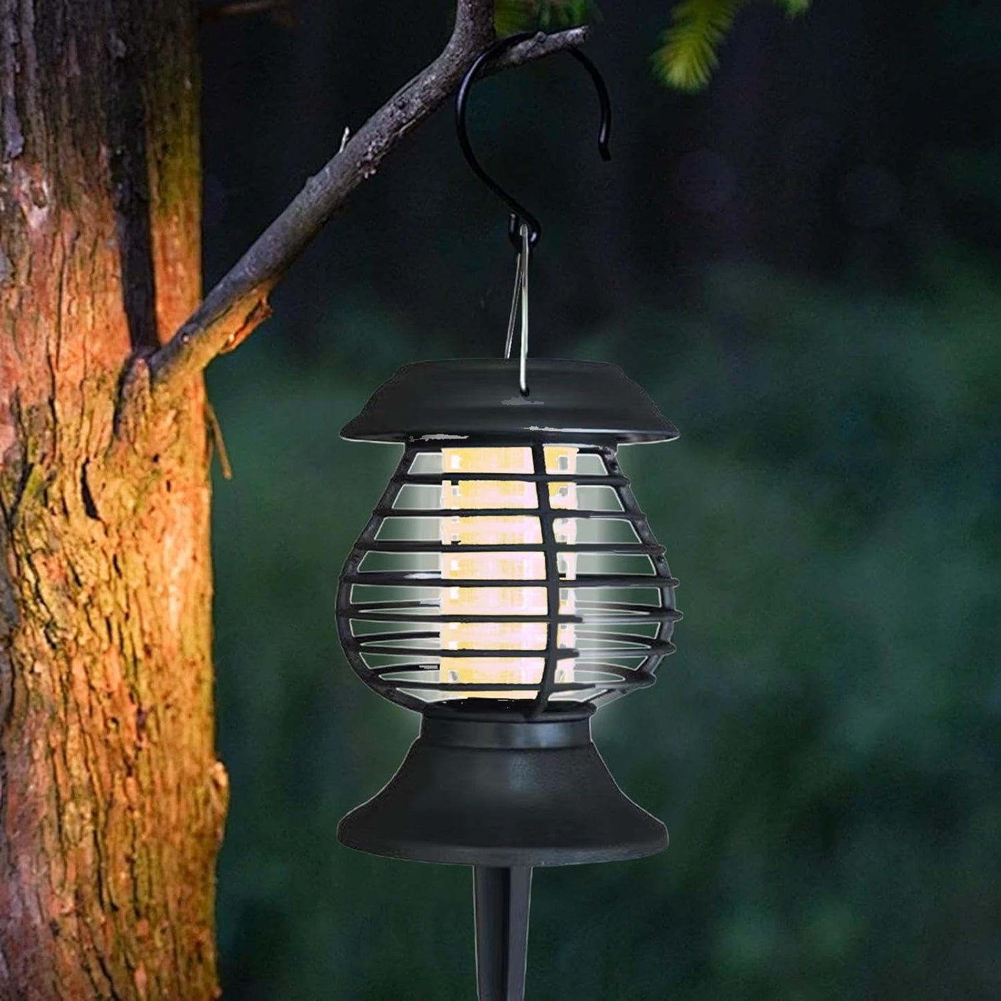 SolarGuard Mückenlampe – Solar LED Insektenschutz für Außen