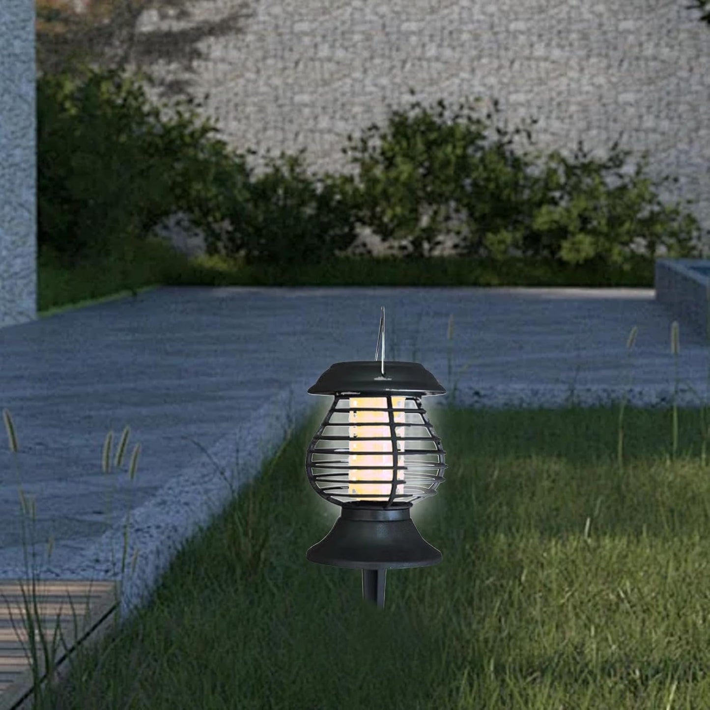 SolarGuard Mückenlampe – Solar LED Insektenschutz für Außen