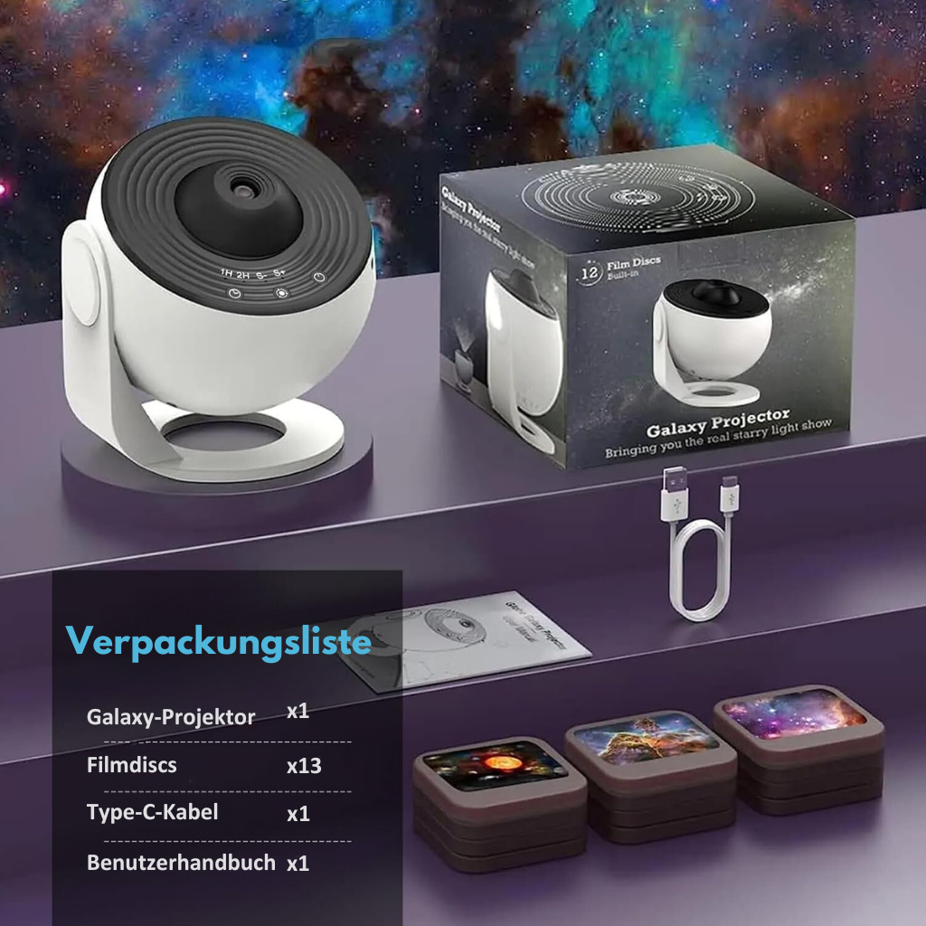 GalaxySky – HD-Galaxie-Projektionen mit automatischem Timer