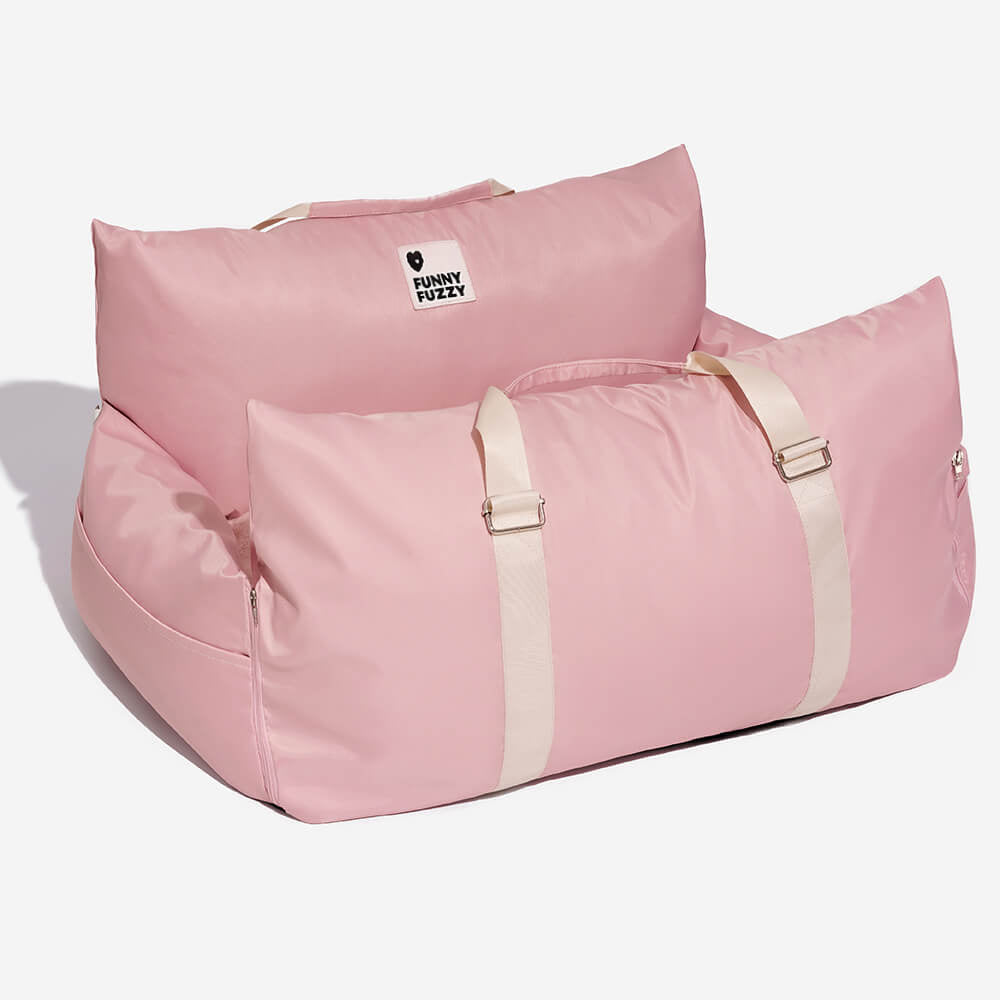 ComfyRide Dog Seat – Hundesitzbett mit Sicherheitsgurt & rutschfestem Boden für Auto & Zuhause