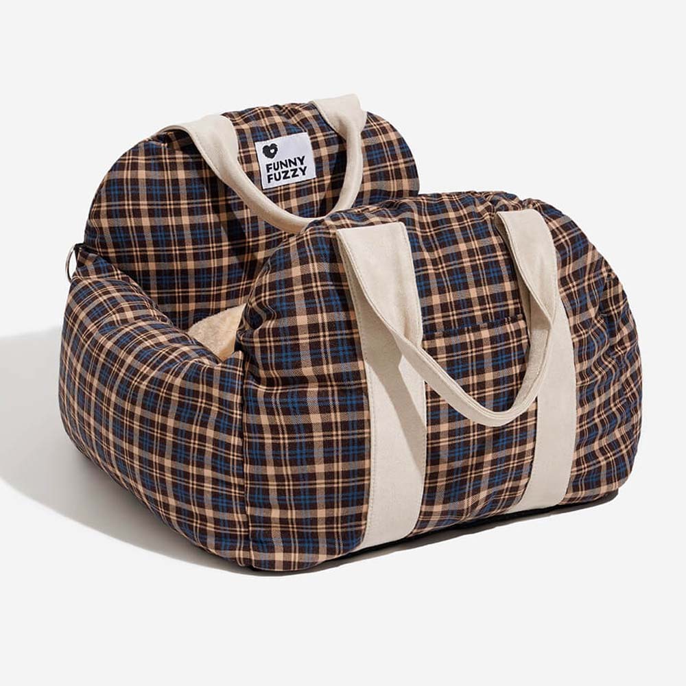 ComfyRide Dog Seat – Hundesitzbett mit Sicherheitsgurt & rutschfestem Boden für Auto & Zuhause