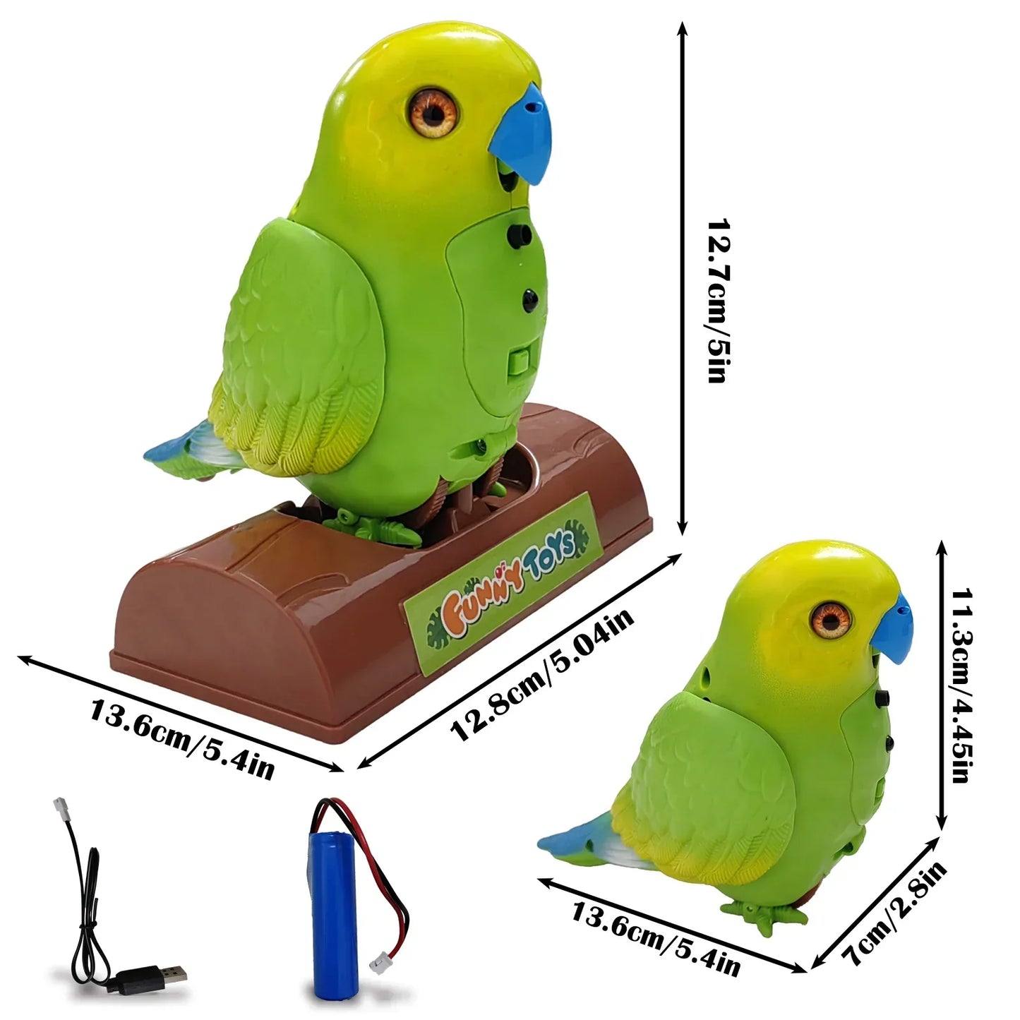 TalkyBird – Der sprechende Papagei Spielzeug