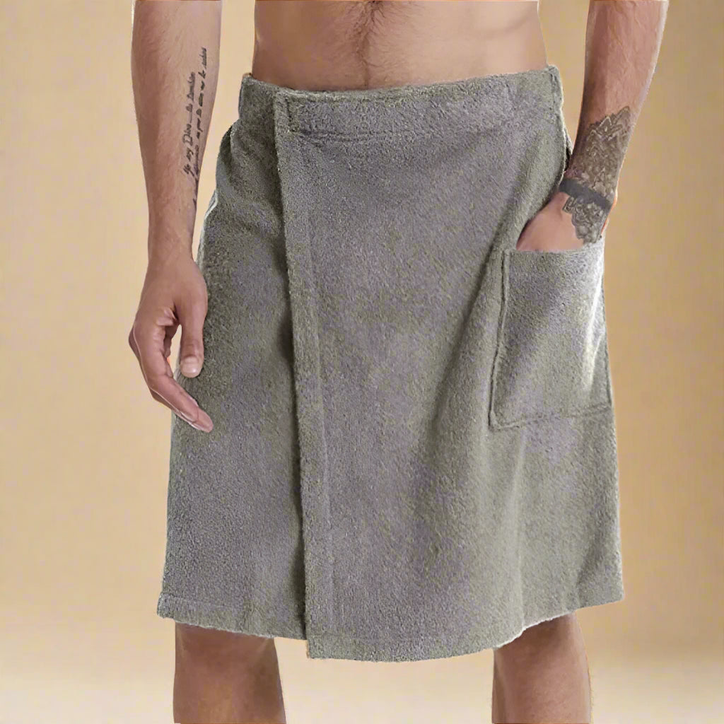 Variant image for Weiches Badetuch mit Taschen – Vielseitig für Sauna, Dusche und Strand, Tragbar & Komfortabel-3