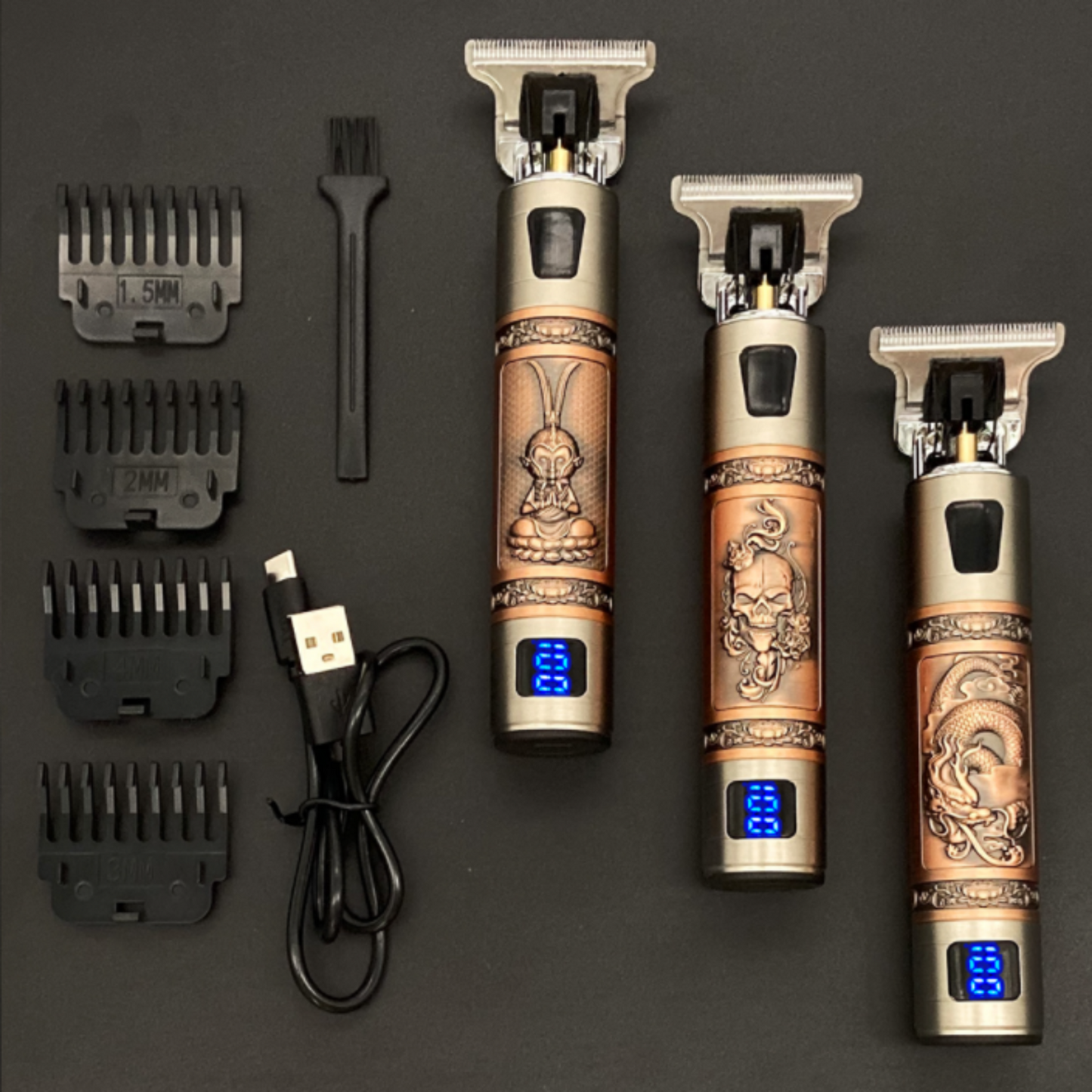 Skulltrim Barttrimmer - Wiederaufladbarer Haartrimmer mit Präziser Schneidetechnologie, Wasserdicht & Leistungsstark-3