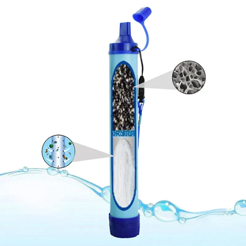 AQUAPREP Survival Filter – Tragbarer Wasserfilter mit 4-Stufen-Filtration für Notfälle & Outdoor-Abenteuer
