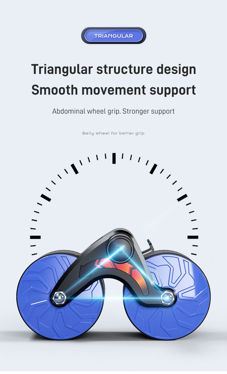 Coremaster AB-Roller - Anti-Rutsch Bauchtrainer Rolle für Effektives Bauchtraining-3