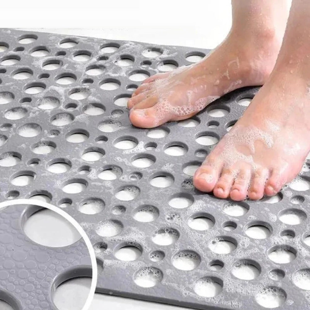 Rutschfeste Duschmatte für Senioren – Antirutschmatte Dusche mit Hygieneschutz und Saugbechern-5