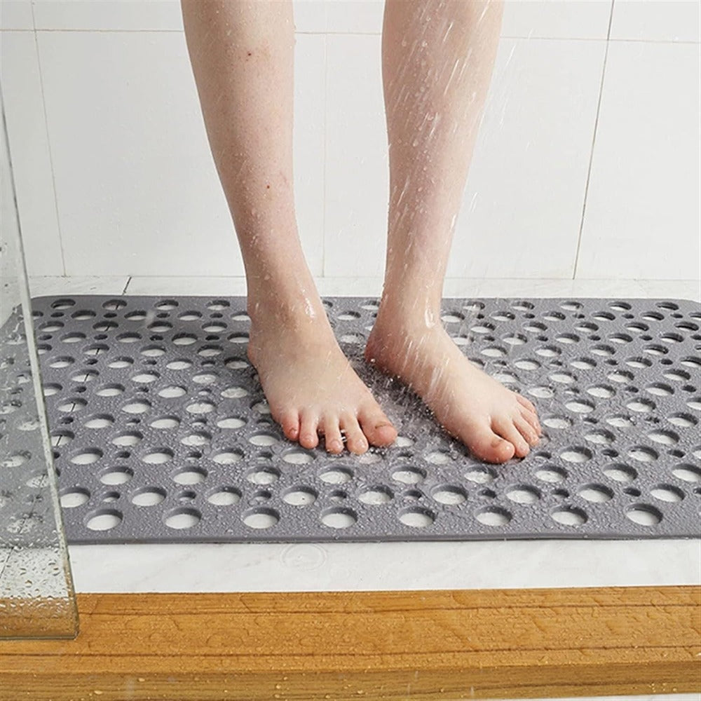 Rutschfeste Duschmatte für Senioren – Antirutschmatte Dusche mit Hygieneschutz und Saugbechern-2