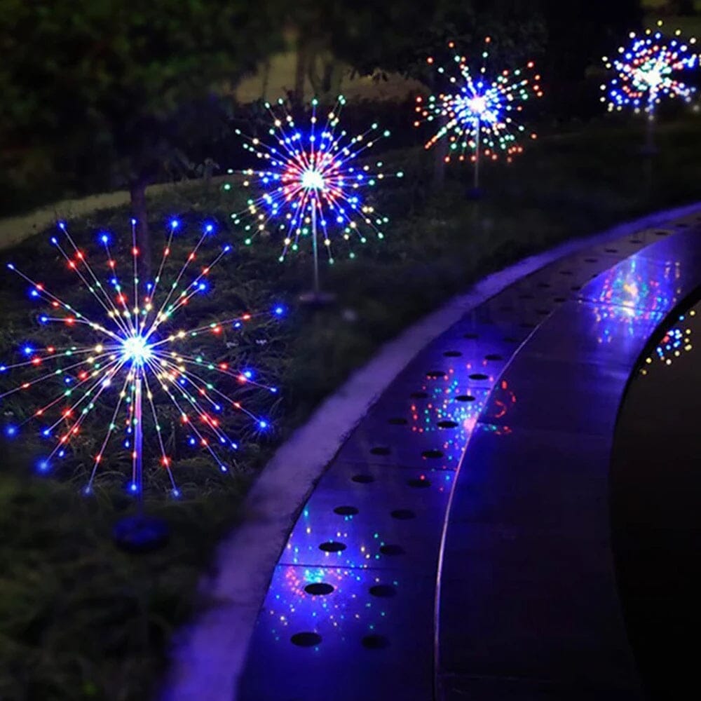 Variant image for Solar Gartenlampe – Elegante LED Feuerwerkslichter für Außenbereiche, IP65, Solarbetriebene Beleuchtung-2