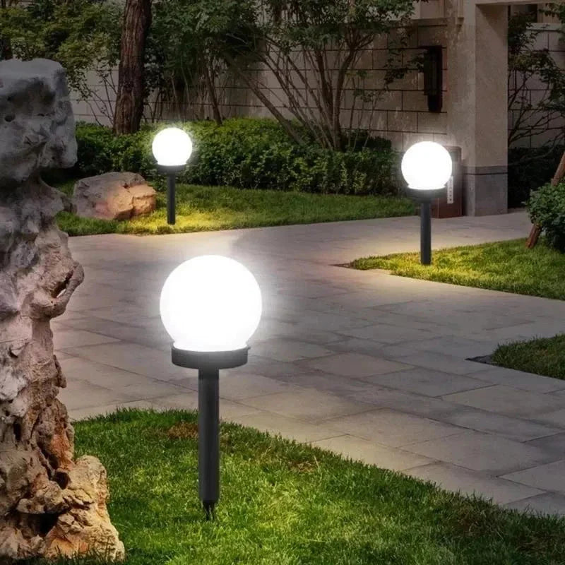 Runde LED-Solargartenleuchte – Energieeffiziente und Stilvolle Gartenbeleuchtung mit Automatischer Lichtsteuerung