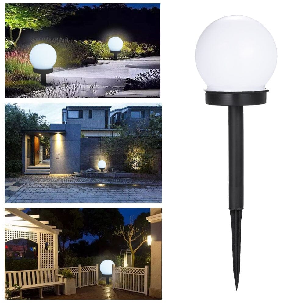 Runde LED-Solargartenleuchte – Energieeffiziente und Stilvolle Gartenbeleuchtung mit Automatischer Lichtsteuerung