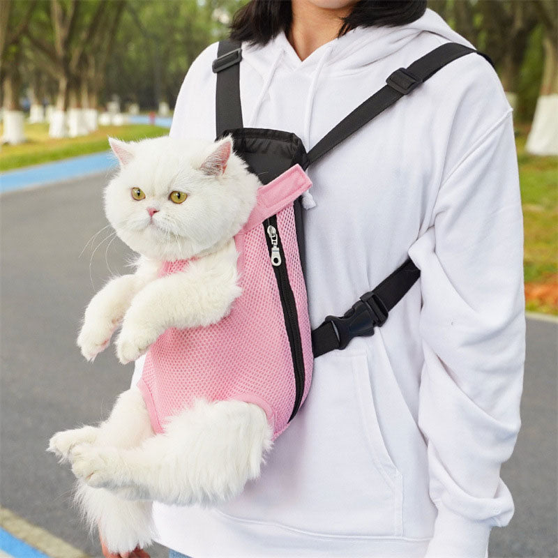Bequemer Haustier Rucksack – Atmungsaktiver Transportrucksack für Katzen und Kleintiere-2