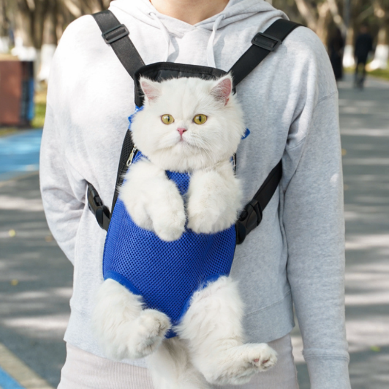 Bequemer Haustier Rucksack – Atmungsaktiver Transportrucksack für Katzen und Kleintiere-4