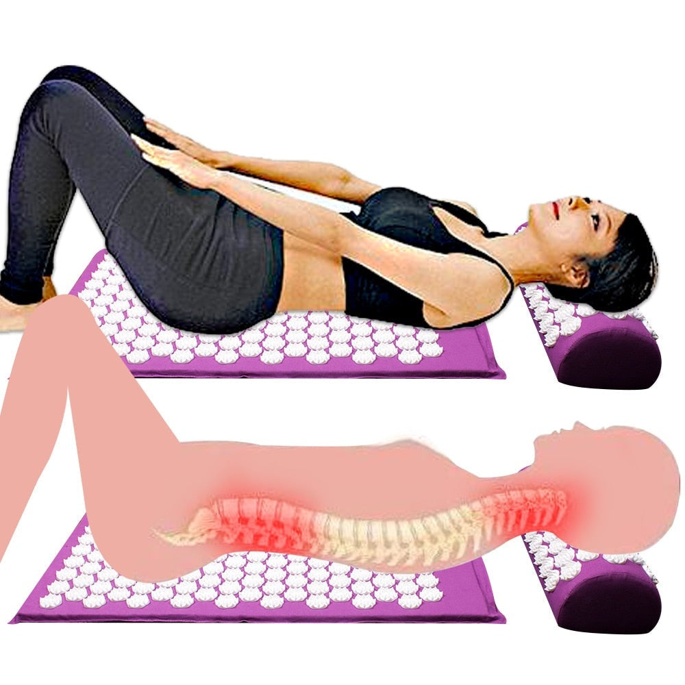 Relaxpress Yogamatte Mit Akupressurpunkten Für Schmerzlinderung Und Entspannung-4