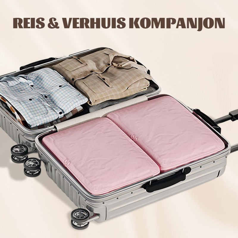 Platzsparende Kompressionsbeutel aus Nylongewebe – Volumenreduktion bis zu 40 % für Kleidung und Decken-5