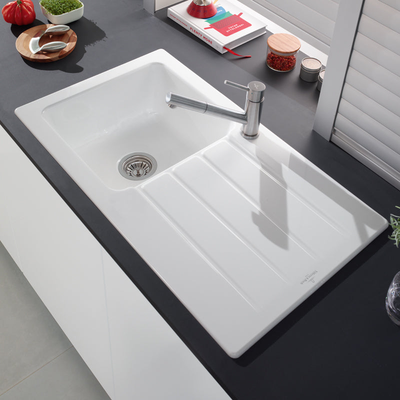 Architectura 50 Keramik-Waschbecken – Robust & Elegant in Chromit für jedes Bad