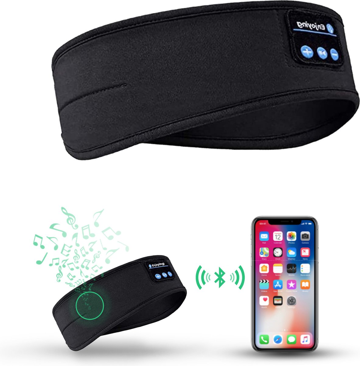 Sleepwave - Smart Bluetooth Schlafband Mit Musikfunktion Für Erholsamen Schlaf-2