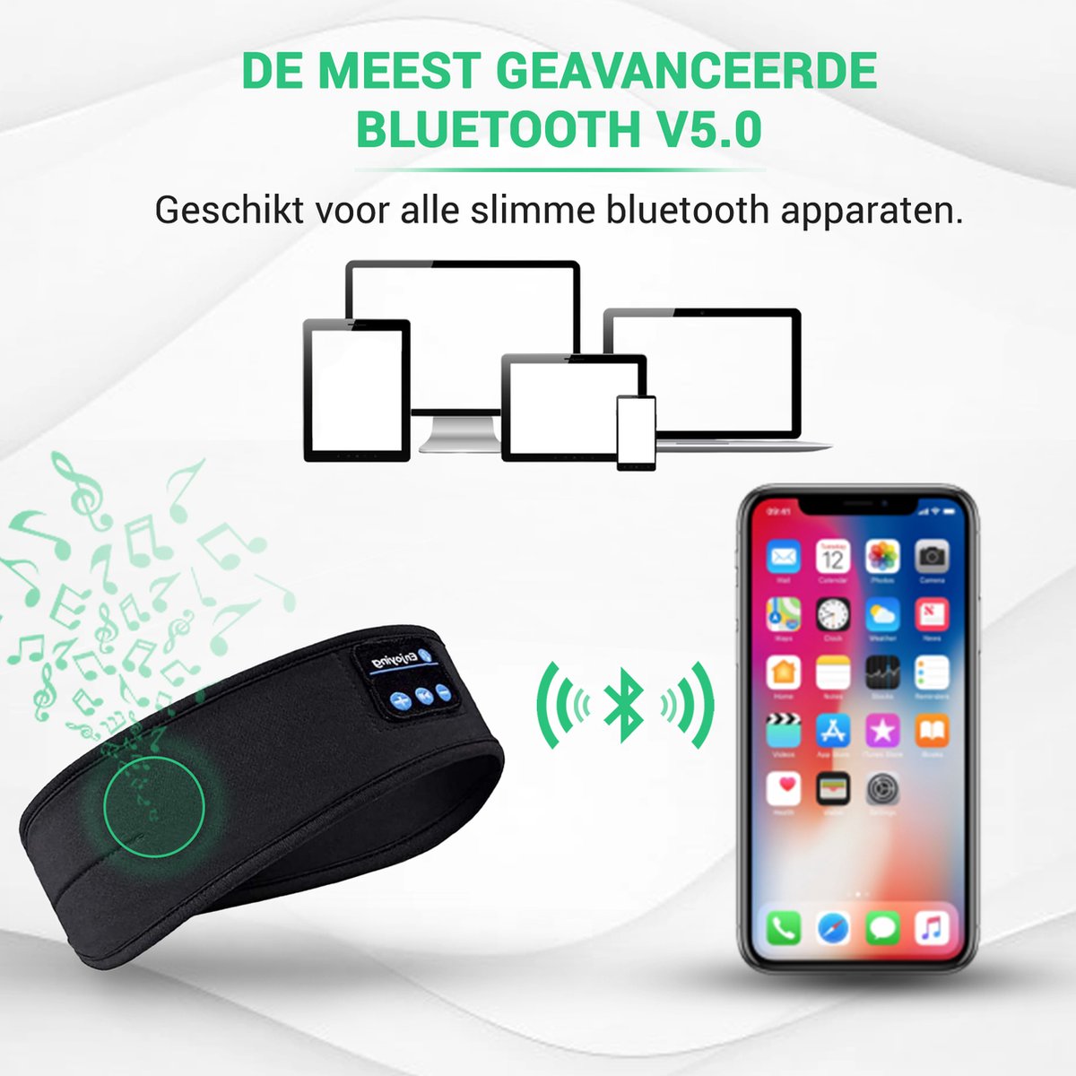 Sleepwave - Smart Bluetooth Schlafband Mit Musikfunktion Für Erholsamen Schlaf-4