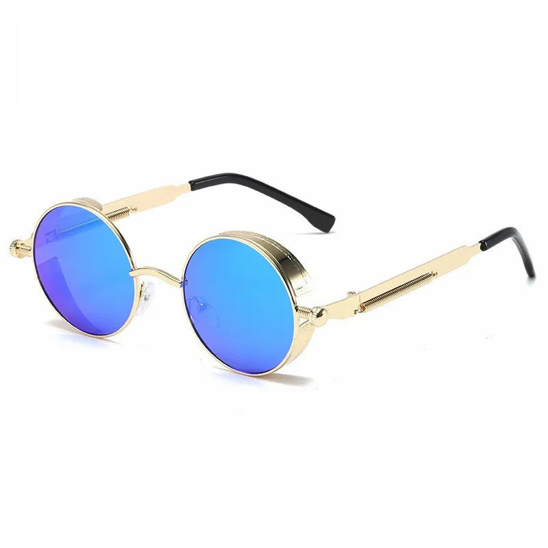 Vintage Runde Sonnenbrille mit UV400 Schutz für Herren und Damen - Stilvoller Rahmen-5