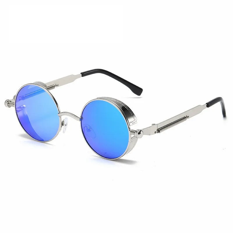 Vintage Runde Sonnenbrille mit UV400 Schutz für Herren und Damen - Stilvoller Rahmen-6