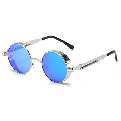 Vintage Runde Sonnenbrille mit UV400 Schutz für Herren und Damen - Stilvoller Rahmen-6