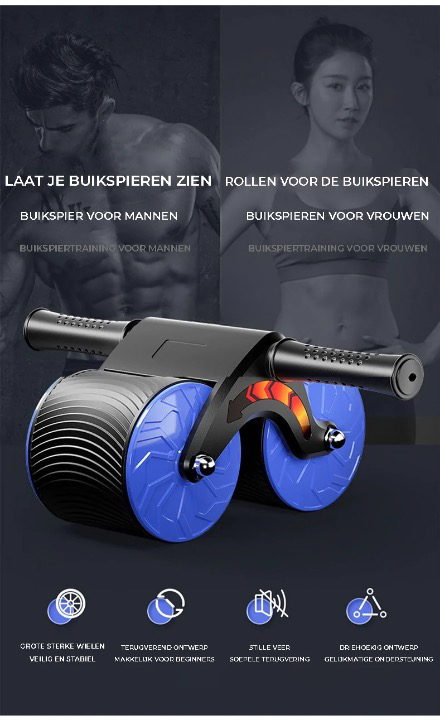 Variant image for Automatischer Bauchroller – Effektiver Bauchtrainer für Bauchroller Übungen mit Rückprallfunktion-1