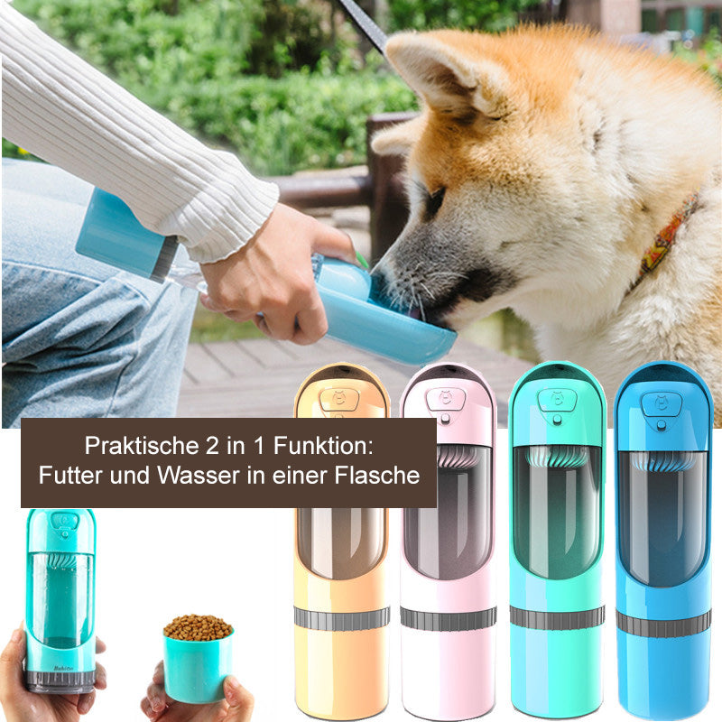 Pawbuddy - 2-in-1 Reisebecher für Hunde mit Futter- und Wasserschale, BPA-frei-2
