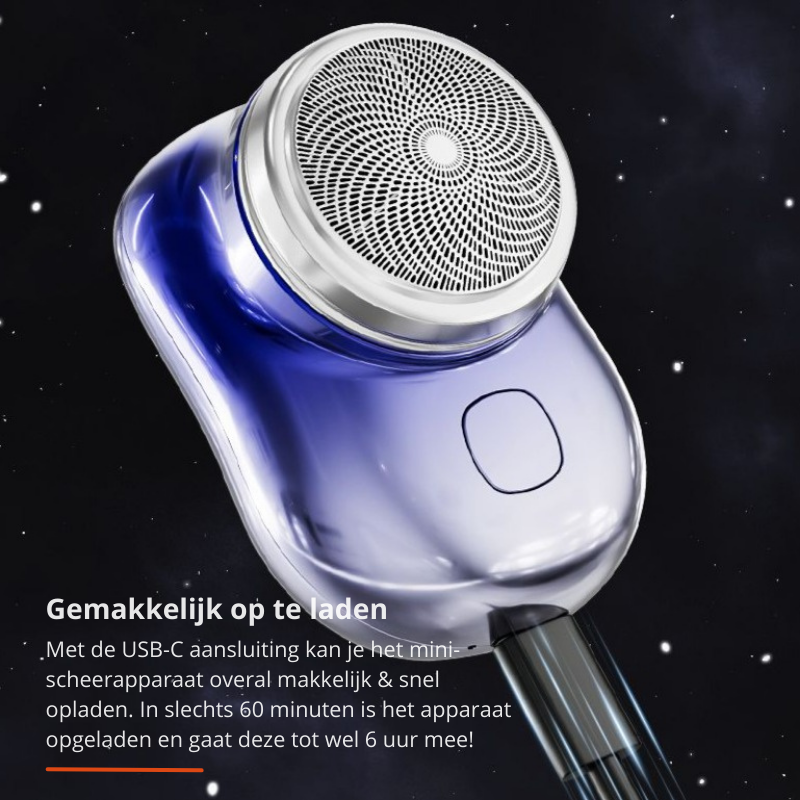 Pocketshave - Kompakter Wasserdichter Rasierer Mit USB-C Anschluss für Reisen-6