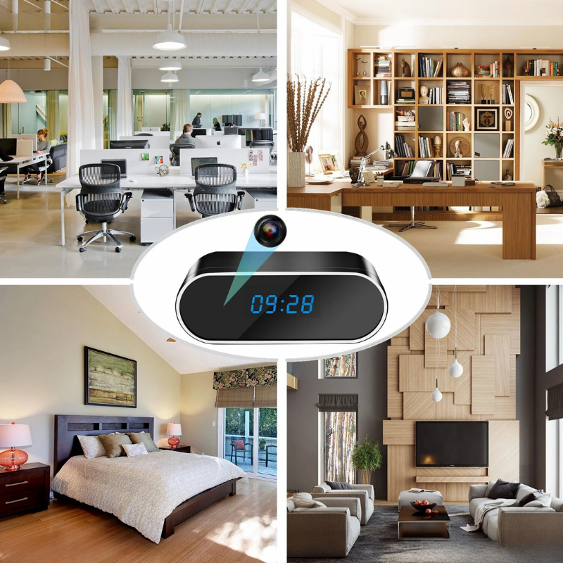 Diskrete Überwachungskamera mit Live-Übertragung auf Handy – WLAN Kamera in eleganter Uhr mit HD Video und Nachtsicht-3