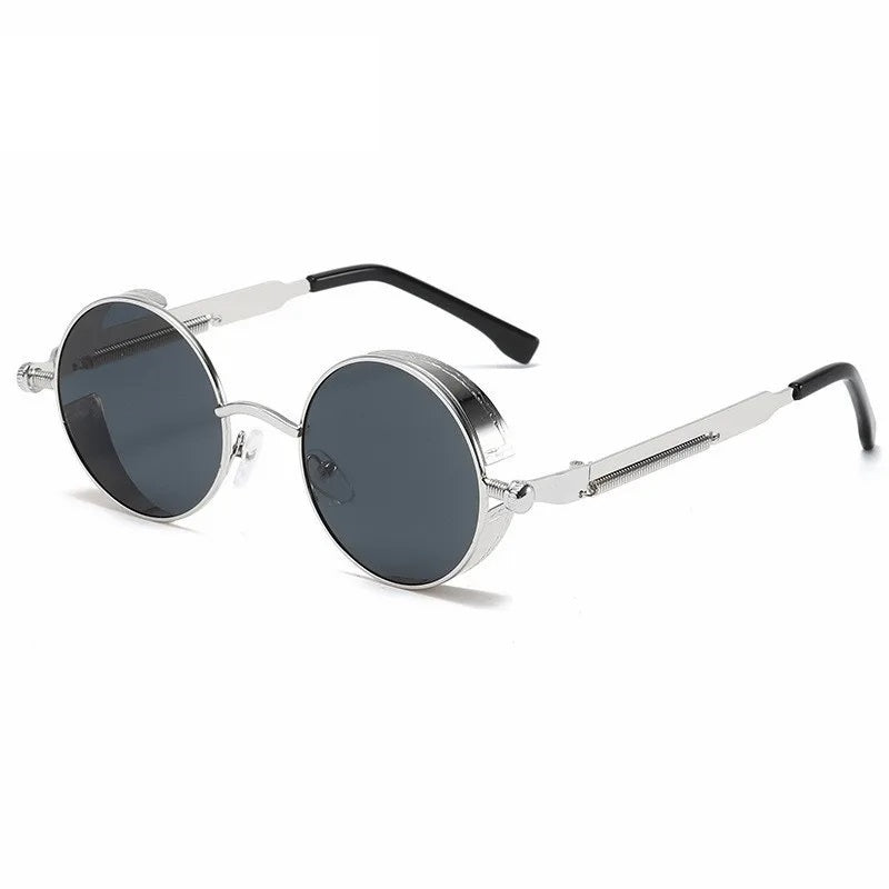 Vintage Runde Sonnenbrille mit UV400 Schutz für Herren und Damen - Stilvoller Rahmen-4