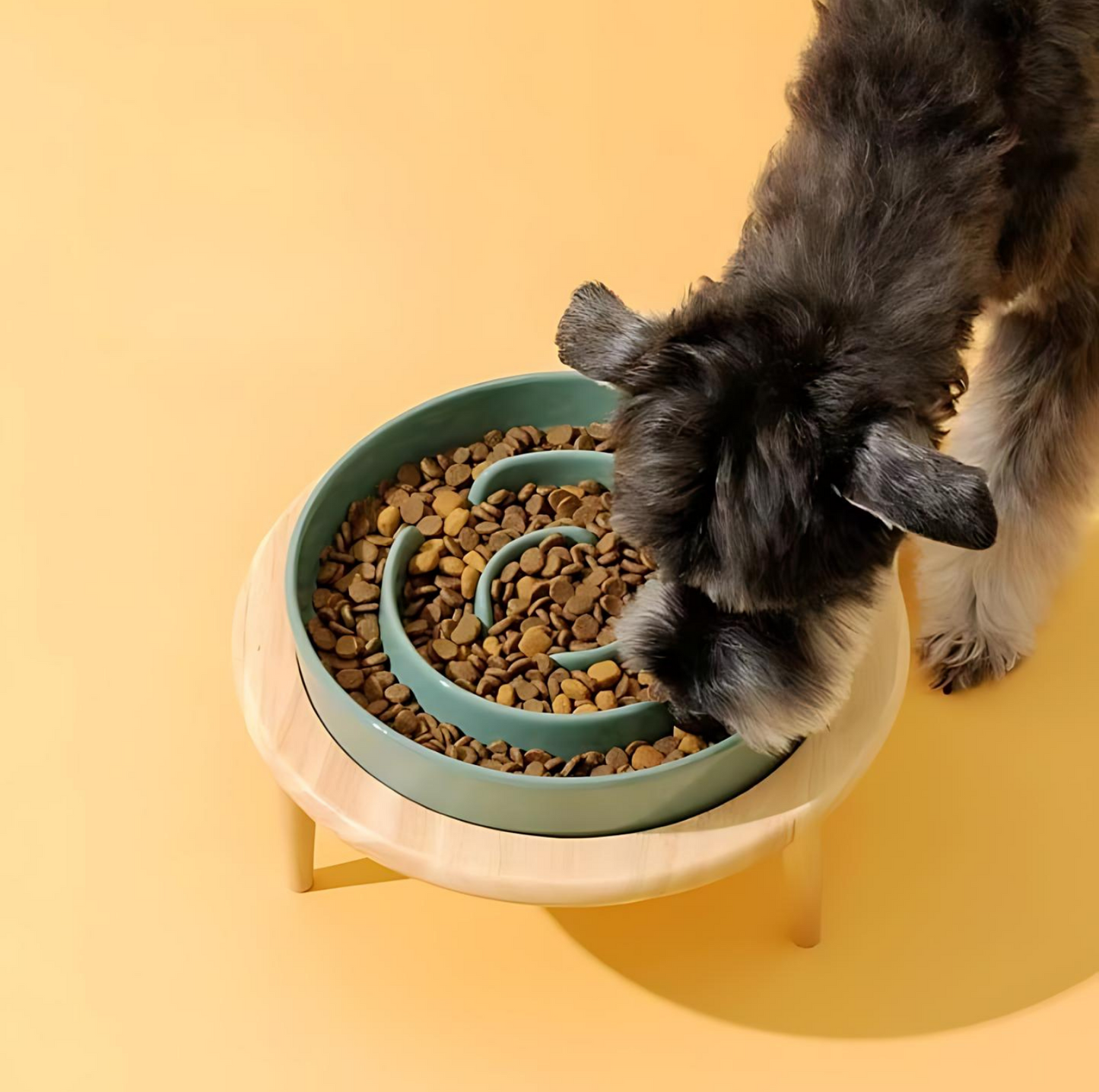 Futternapf Keramik Weiß Größe M Langsame Fütterung Hunde Katzen-5