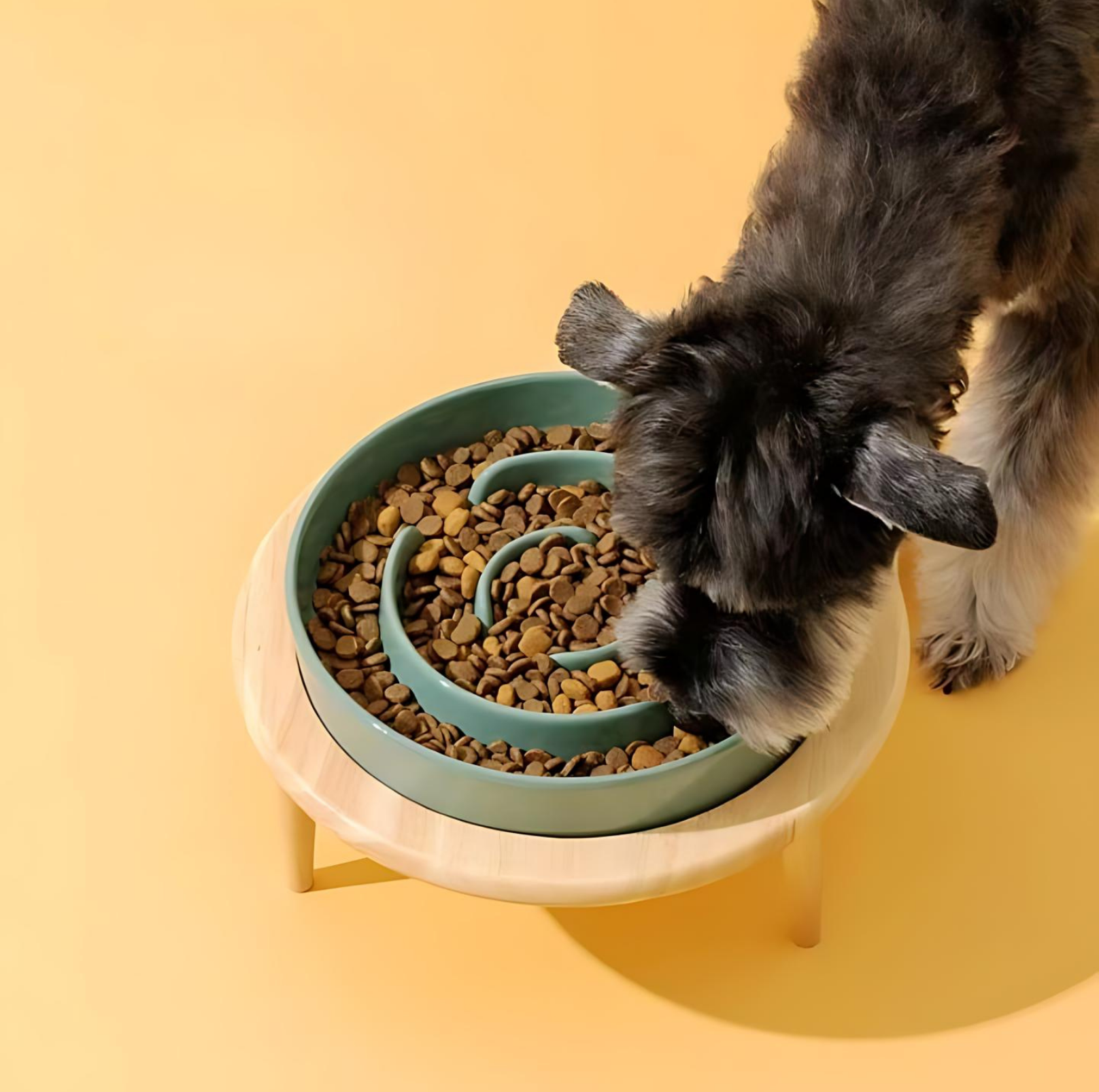 Futternapf Keramik Weiß Größe M Langsame Fütterung Hunde Katzen-5