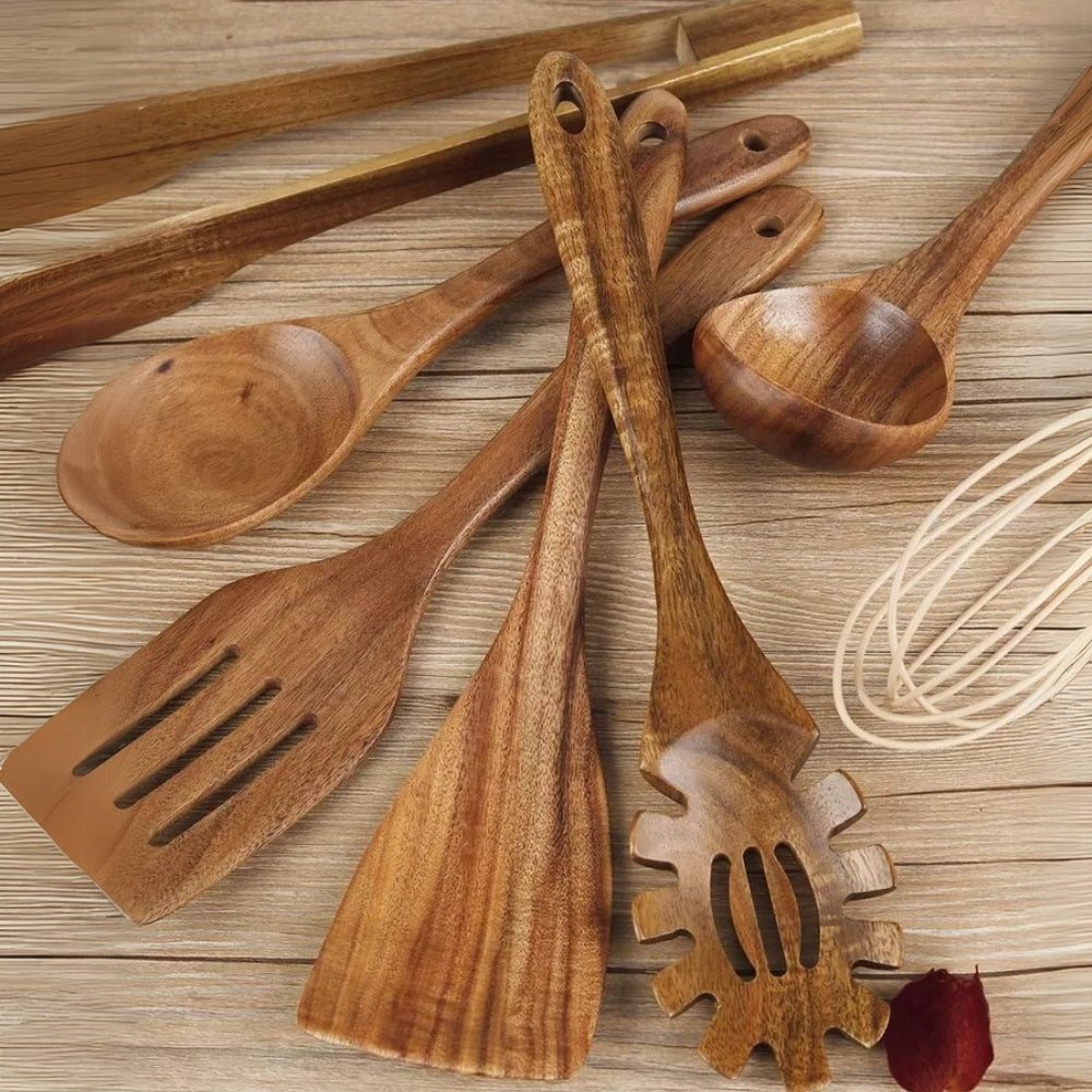 Premium Küchenutensilien Set Holz-6