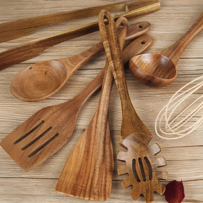 Premium Küchenutensilien Set Holz-6