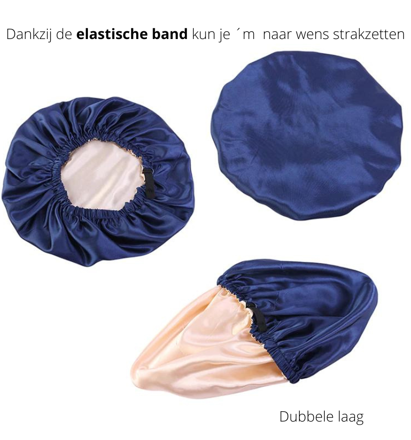 Satinglow - Luxuriöse Haarkappe aus Satin für optimalen Haarschutz nachts-3