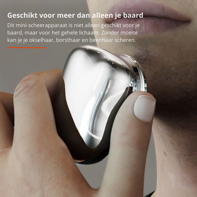 Pocketshave - Kompakter Wasserdichter Rasierer Mit USB-C Anschluss für Reisen-5