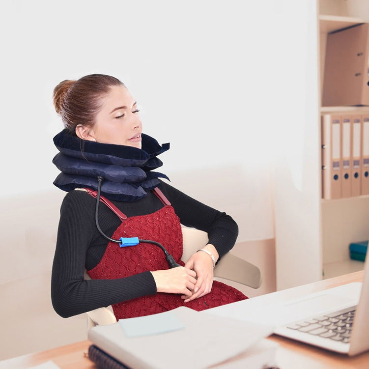 Luxus Aufblasbare Nackenstütze Auto - Ergonomische Schmerzlinderung und Anpassbare Unterstützung-3