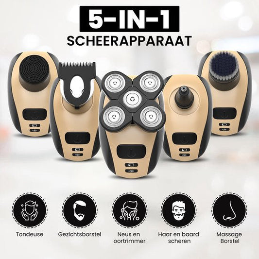 5-in-1 Rasierer Herren - Ergonomischer Rasierapparat mit Rasierklingen für Glatte Rasur-1