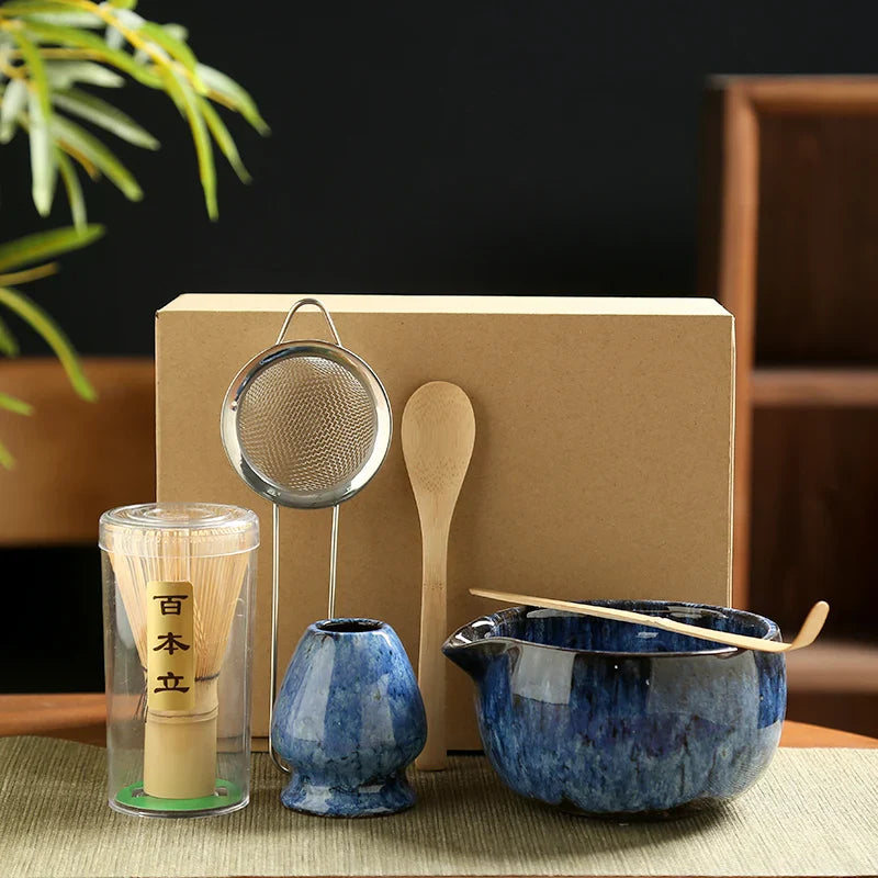 Matcha Tea Set – Japanisches 6-teiliges Set für traditionelle Teezeremonien