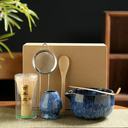 Matcha Tea Set – Japanisches 6-teiliges Set für traditionelle Teezeremonien