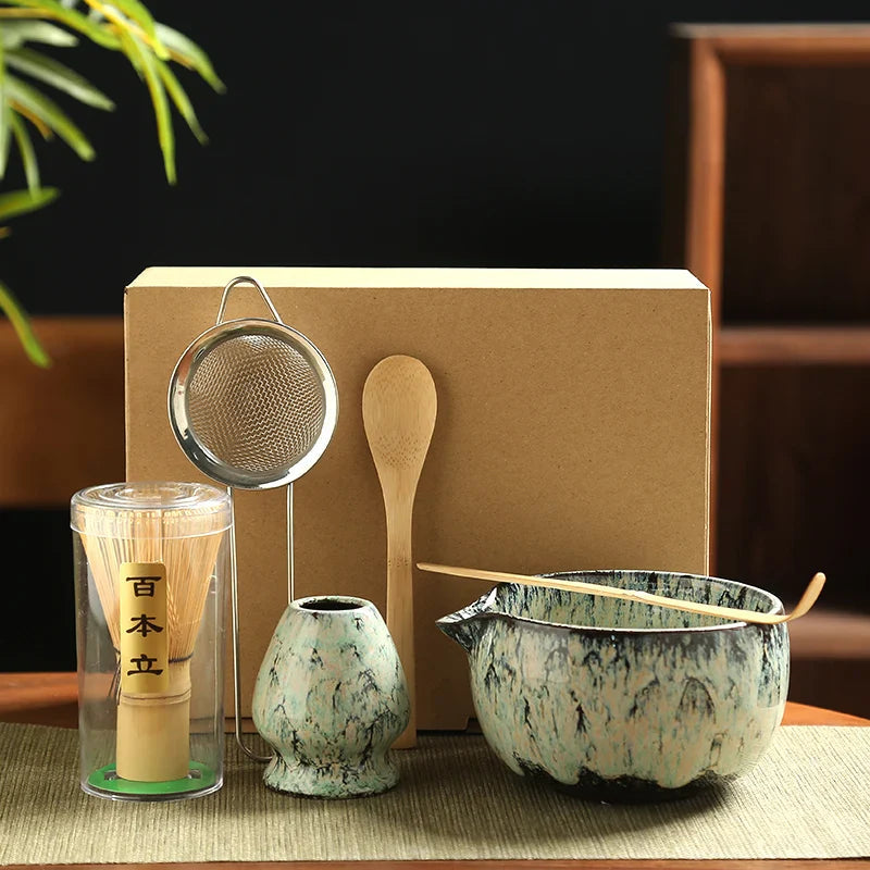 Matcha Tea Set – Japanisches 6-teiliges Set für traditionelle Teezeremonien