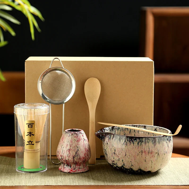 Matcha Tea Set – Japanisches 6-teiliges Set für traditionelle Teezeremonien