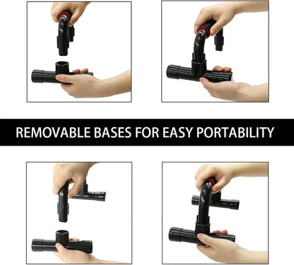 Pushmaster Liegestützgriffe - Ergonomische Griffe für Effektives Training, Anti-Rutsch-Basis, Leicht und Tragbar-3