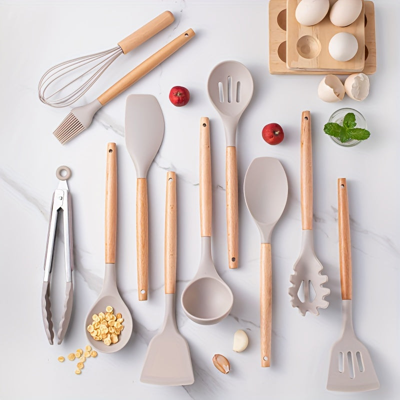 Küchenhelfer Set 12-teilig Silikon Hitzebeständig BPA-frei Spülmaschinenfest-3