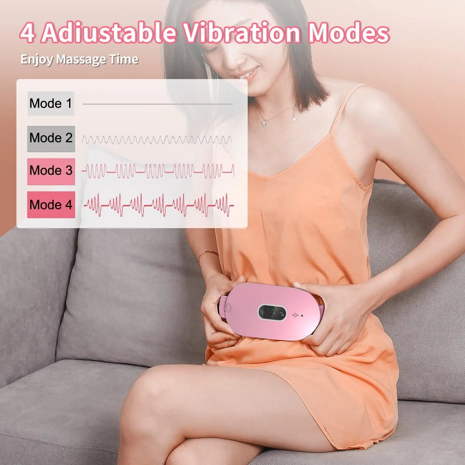 Relaxease - Tragbares Wärmekissen mit Massagefunktion für Menstruationskrämpfe-3